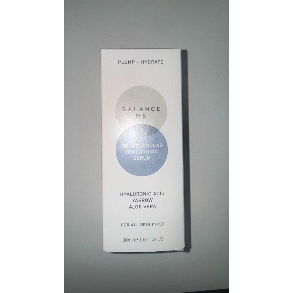 Balance Me Tri-Molecular Hyaluronic Serum 30ml Hydrating Face Treatment